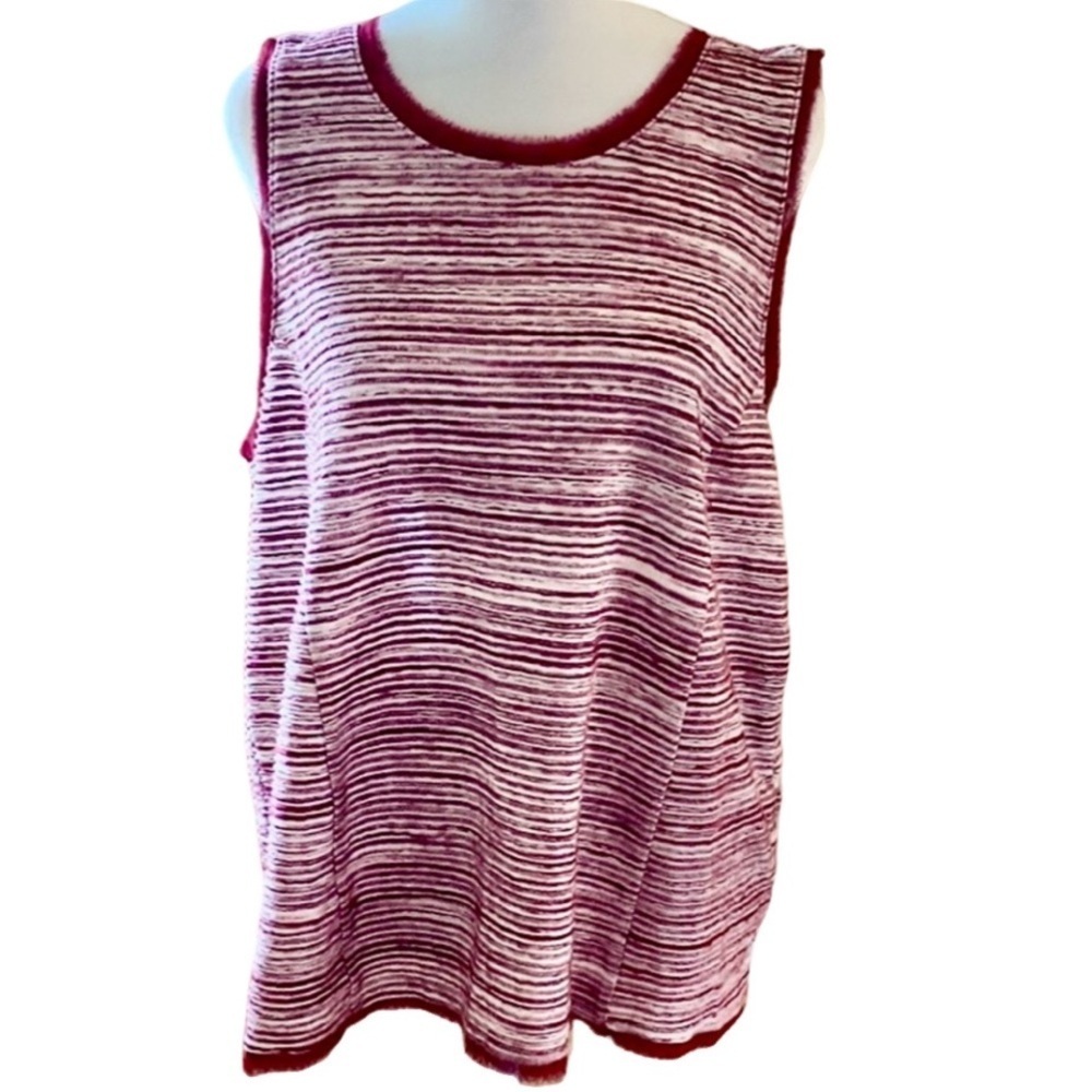 Vanessa Virginia by Anthropologie. Red Sleeveless Blouse. NWT. Size XL.